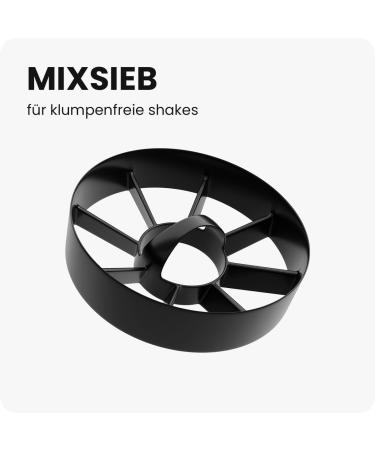 Shakenext Black Protein Shaker Bottle 700ml - Stainless Steel Leak-Proof Lid Dishwasher Safe Perfect for Fitness & Protein Shakes - Buy Now! - Buy Online on GoSupps.com