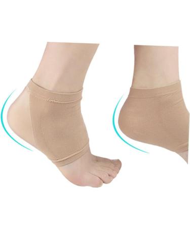 Healeved 1 Pair Heel Anti-Crack Socks Silicone Heel Pads for Plantar (Khaki) Plantar Heel Cup Heel Socks for Cracked Feet Dry Heels Socks Sleeve Breathable Men and Women Size 1 - Buy Online on GoSupps.com