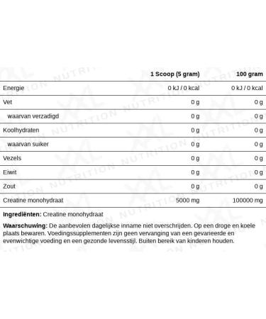 XXL Nutrition Creatine Monohydrate Powder - Pure Microfine 500g | Tasteless & Optimal for Muscle Building - International Shipping Available - Buy Online on GoSupps.com