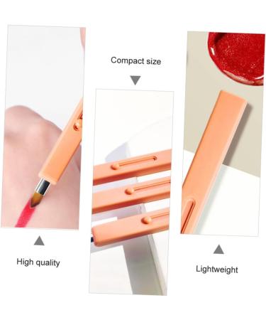 MAGICLULU 1pc Retractable Lip Brush Lip Applicator Retractable Lipstick Brush Portable Eye Shadow Flat Concealer Brush Eyeshadow Major Travel Plastic Smudge Stick - Buy Online on GoSupps.com