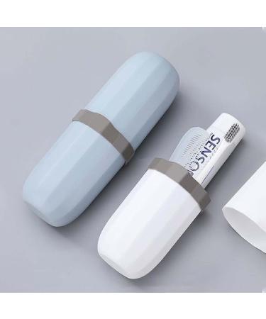 Colexy 2 x Portable Plastic Travel Toothbrush Toothbrush Toothpaste Holder Case Storage Box for Camping Business Travel Home - Buy Online on GoSupps.com