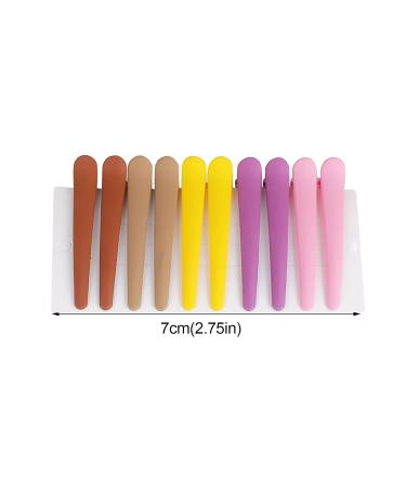 10-Piece Combi Hair Clips Set | Durable Plastic Compartment Clamps for Hairdressers | Stylish Women's Hair Accessories - Buy Online on GoSupps.com