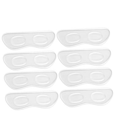 FOMIYES 4 Pairs Comfortable Heel Stickers Silicone Heel Protector Self-Adhesive Heel Liners Wear-Resistant Heel Liners Replaceable Heel Stickers Portable Heel Cushions Daily Heel Liners