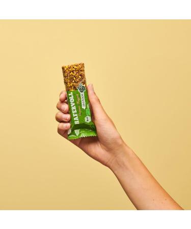 Organic Hazardous Flapjack with Chia & Pistachio - 18 x 60g Cereal Bars | No Added Sugar Oats & Honey - Certified Organic Snack - Buy Online on GoSupps.com