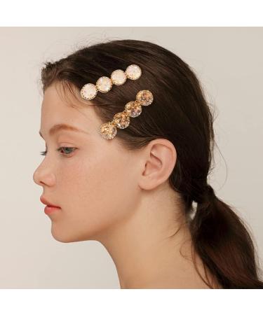 16Pcs Crystal Hair Clips - Round Rhinestone Duckbill Hair Barrettes for Women - Bling Geometric Alligator Hair Pins - Wedding Bridal Bridesmaid Hair Accessories - Buy Online on GoSupps.com