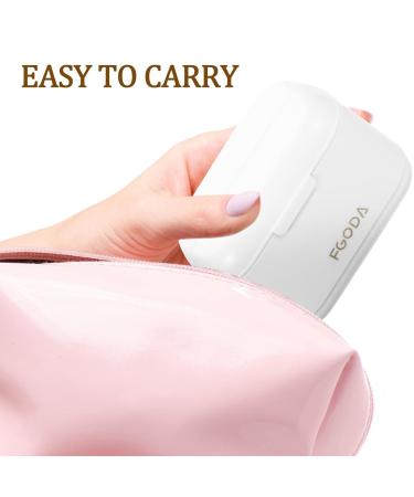 Denture Bath Case - Leakproof Portable Retainer & False Teeth Storage Box - Ideal for Office, Travel & Home - White - Buy Online on GoSupps.com