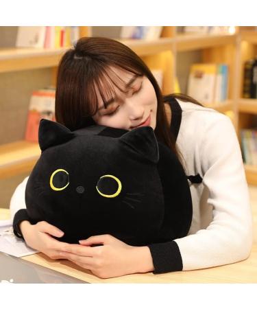 eamve 40cm Black Cat Plush Toys Black Cat Stuffed Animal Toy Soft Cat Plushies Doll Cute Cat Shape Design Plush Pillow/Throw Pillow for Kids Birthday Gift Christmas Home Decoration Doll - Buy Online on GoSupps.com