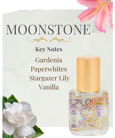 Moonstone Organic Perfume Oil Extract Roll-On by Sage- 1/4 oz Vegan & Cruelty-Free Floral Scent Gardenia Paperwhites Stargazer Lily Moonstone 1/4 Oz Extract Roll-On - Buy Online on GoSupps.com