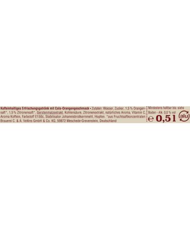 Buy VELTINS Fassbrause Cola-Orange Alcohol-Free (24 x 0.5L Cans) - Refreshing Taste International Shipping Available - Buy Online on GoSupps.com