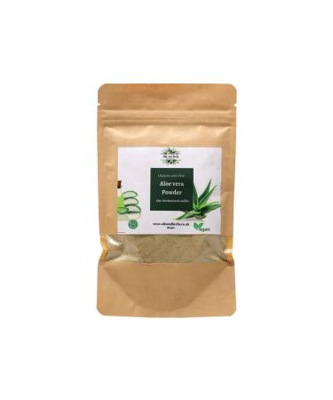 Oils and Herbs UK Clean Organic Aleovera Powder - Aloe barbadensis Miller -100% Pure and Natural (100) 100.00 g (Pack of 1)
