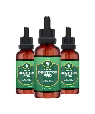Dentitox Pro Drops for Teeth and Gums (3 bottles. 6oz)