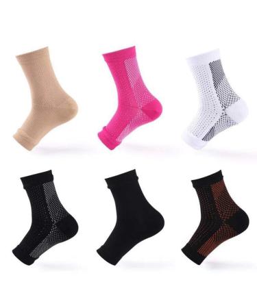 Buy Healifty Plantar Fasciitis Socks Ankle Support Socks (2 Pairs L/XL Black/White) Relief for Foot Pain | Fast International Shipping - Buy Online on GoSupps.com
