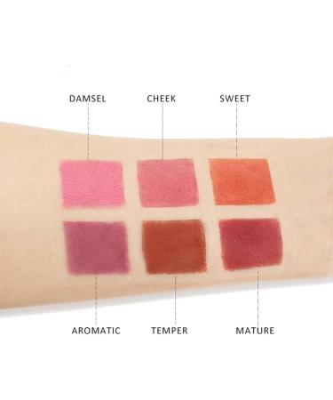 Conchita Blush Palette 6 Colors Blush Palette Conchita Blush Palette Matte Blush Powder Cheek Blush Palette - Buy Online on GoSupps.com