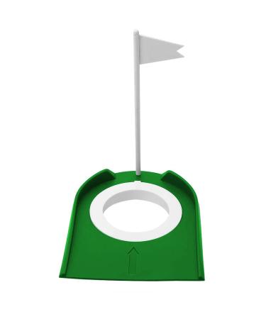 Golf Putting Cup, Indoor Outdoor Plastic Golf Training Aids with Hole and Flag