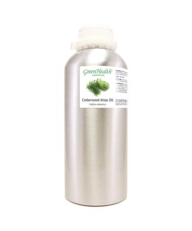 Cedarwood Atlas 32 fl oz (946 ml) Aluminum Bottle w/Plug Cap 100% Pure Essential Oil GreenHealth