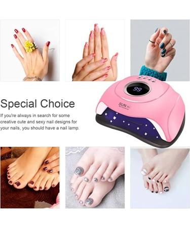 AoxuYLZ 180W UV LED Nail Lamp with 45 Lamp Beads, 4 Timer Settings & LCD Touch Display - Auto Sensor, Professional UV Nail Dryer for Gel Polish - Buy Online on GoSupps.com