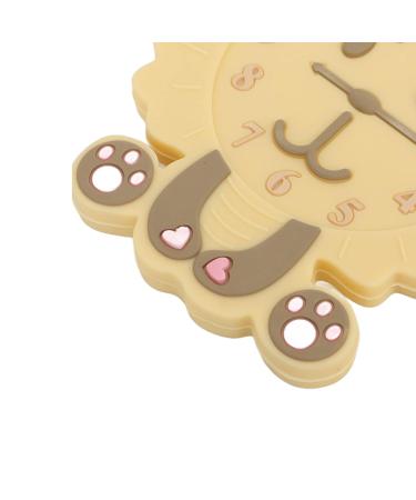 Cartoon Animal Alarm Clock Shaped Silicone Teething Toy for Babies 0-12 Months | Gum Relief Teether - Buy Online on GoSupps.com