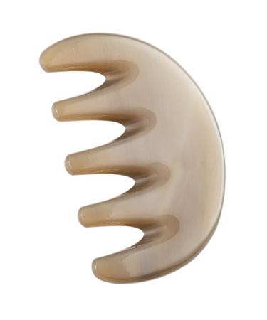 Tovinanna F nfahn Massagekamm Broad tooth Hair comb Gua SHA scratched tool Hornen ridge scalp massage gua Sha stone body acupuncture point massage comb hair massage scalp comb broader 8.5x5.5cm As shown 1