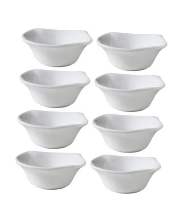 Zerodeko 8pcs Ceramic Dipping Sauce Bowl Seasoning Dish Small Dish for Dipping Sauce Dipping Bowls Soy Sauce Bowls Ceramic Sauce Bowl Ketchup Dish Salsa Bowls Ceramics White Soy Sauce Dish