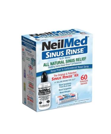 NeilMed Sinus Rinse Kit with Premixed Sachets 60pcs 2packs