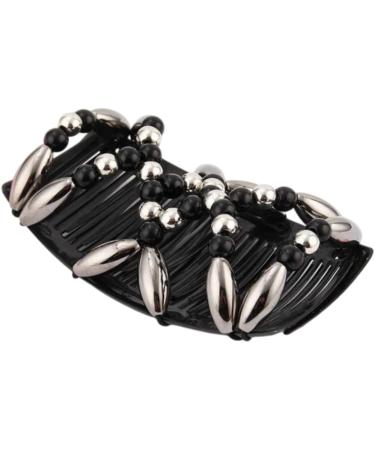 Beads Hair Combs Magic Stretchy Double Comb Hair Clips Elastic Hairpins Accessories Clips Barrettes - Buy Online on GoSupps.com