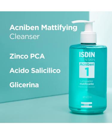 ISDIN Acniben Motivating Cleanser Deep Cleansing Gel for Oily Skin 400ml - Buy Online on GoSupps.com