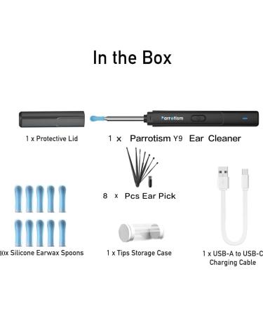 Parrotism Wireless Otoscope with 6 LED Lights 2K HD Camera - Ear Wax Removal Kit for iPhone and Android - Safe Cleaning Tool for Adults, Kids, and Pets - Buy Online on GoSupps.com