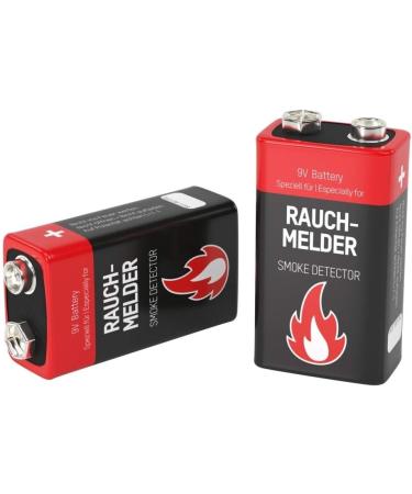 Ansmann 9V Alkaline Battery for Smoke Detectors - 2-Pack (1515-0006) | Reliable International Shipping - Buy Online on GoSupps.com