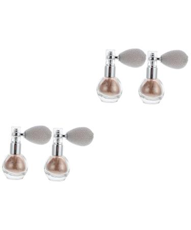 Angoily 4 Pcs Spray Glitter Hair Powder Highlighter Body Spray Body Powder Spray Phosphor Powder Sequins As Shown 1x2pcs 7.5x6cmx2pcs