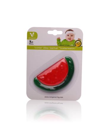 Cooling Watermelon Teething Ring T1184 - Soothing Teething Aid for Babies 3 Months+ - Buy Online on GoSupps.com