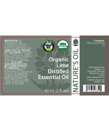 Best Lime Essential Oil Pure Certified Organic Therapeutic Grade 60ml - Buy Online on GoSupps.com