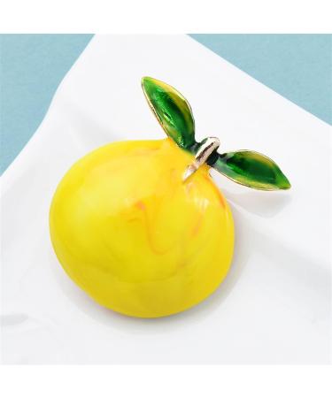 Pin Jewelry Gifts for Women Ladies Fashion Accessories Enamel Big Lemon Brooch Ladies Cute Fruit Party Brooch Cardigan Jacket Coat Brooch Brooches & Pins - Buy Online on GoSupps.com