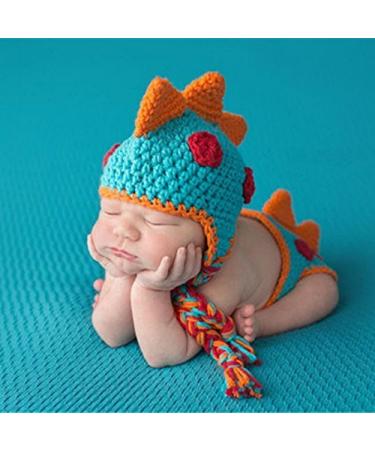 Handmade Crocheted Baby Dinosaur Outfit | Newborn Photography Props | Infant Knitted Photo Prop (1-12 months) - Buy Online on GoSupps.com