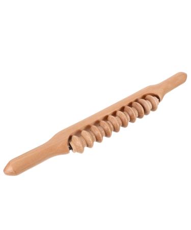 Lalafina roller scraping stick massage stick massage tool yoga roller hand tools wood muscle scooter wood massage scooter stick wood body body massager massage curb suite