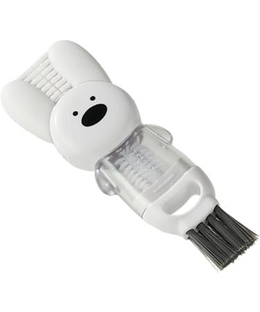 Fovolat Lid Cleaning Brush | Cup Mouth Scrubber | Cup Lid Cleaning Brush 4-in-1 Multifunctional Cleaning Brush Portable Cup Lid Cleaner Brush White - Buy Online on GoSupps.com
