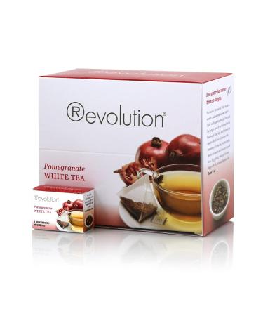 Revolution Tea - Mesh Infuser Full Leaf Tea - Pomegranate White Tea - 30 Bags