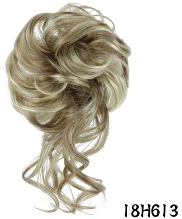 Prinfantasy Curly Messy Bun Hair Scrunchie Synthetic Updo Hairpiece | GBFQ009 | Women Girls One Size - Buy Online on GoSupps.com