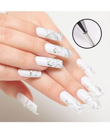 Nail Art Rhinestones Decorations Picking Pen Dotting Pen Nails Tweezer for Girls DIY Nail Art Designs Manicure Decoration Nail Art Rhinestones Decorations - Buy Online on GoSupps.com