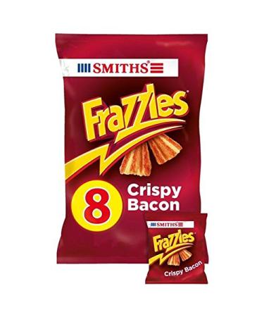Smiths Frazzles Crispy Bacon Snacks 18g x 8 per pack