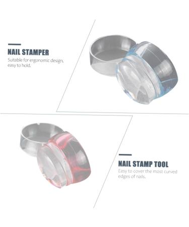 FRCOLOR 3 Sets Nail Stamp Tool Nail Polish Clear Nail Stamper Nail Stamper Tools Nail Stamper Kit Transparent Nail Stamper Manicure Stamper Jelly Nail Stamper Nail Soft Scraper Pp Tricolor - Buy Online on GoSupps.com