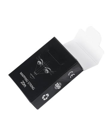 Angoily 1box Mapping Manual Measuring Rulers Practical Locating Tattooing Makeup Auxiliary Ruler 6x4.5cm Black