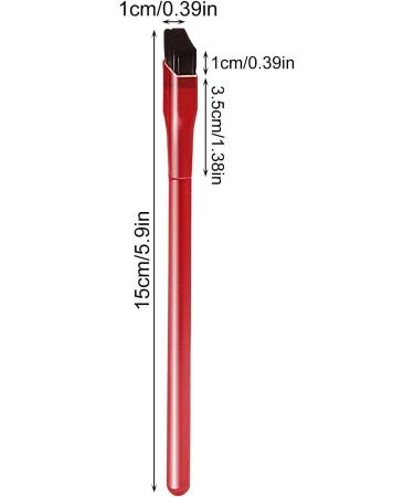 Eyebrow Brush Angled Eyebrow Brush 4D Brow Brush Professional Brow Tint Brush Eye Brow Brush Angle Soft Nylon Bristles Eye Brow Concealer Contouring Brush for Natural Brow Makeup for Women Red - Buy Online on GoSupps.com