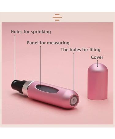 InfantLY Bright 5ml Perfume Atomizer - Portable Mini Aluminum Spray Bottle for Travel - Refillable Cosmetic Container - Buy Online on GoSupps.com