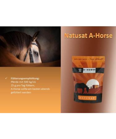 NATUSAT A-Horse Horse Food with Glucosamine MSM Chondroitin and L-Lysine Horse Joints Joint Metabolism (2100g) - Buy Online on GoSupps.com