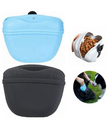 Ki Wednesday Silicon Food Pouch Silitable Leacon Dogs Dog Feed Pags Aus Silicone Snack Pocket For Dog Training Small Training Pocket with Magnetic Closure and Wails Clip - Buy Online on GoSupps.com