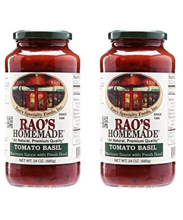 Raos Specialty Food Rao's Tomato Basil Sauce, 24 oz (Pack of 2) 1.5 Pound (Pack of 2) - Buy Online on GoSupps.com