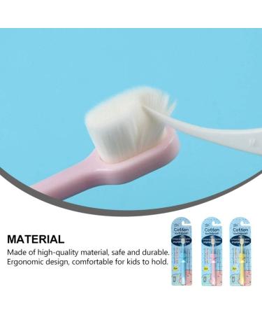 TOYANDONA 3 Pcs Kids Elephant Toothbrush Set | Infant Training & Cleaning | Oral Care for Children | Toddler Pink Yellow Blue - Buy Online on GoSupps.com