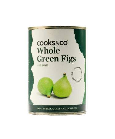Cooks & Co | Whole Green Figs in Syrup | 2 x 400g