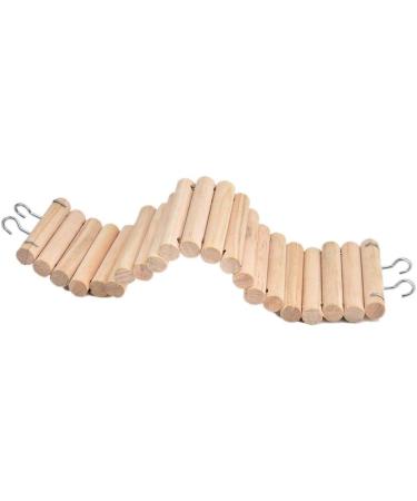 Wooden Hamster Ladder - Pet Suspension Bridge for Climbing and Swinging - Ideal for Mice, Gerbils, Chinchillas, and Parrots - Buy Online on GoSupps.com