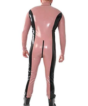 Buy Patchwork Latex Rubber Tights for Men - 0.8mm Thick Body White Small | International Shipping Available - Buy Online on GoSupps.com